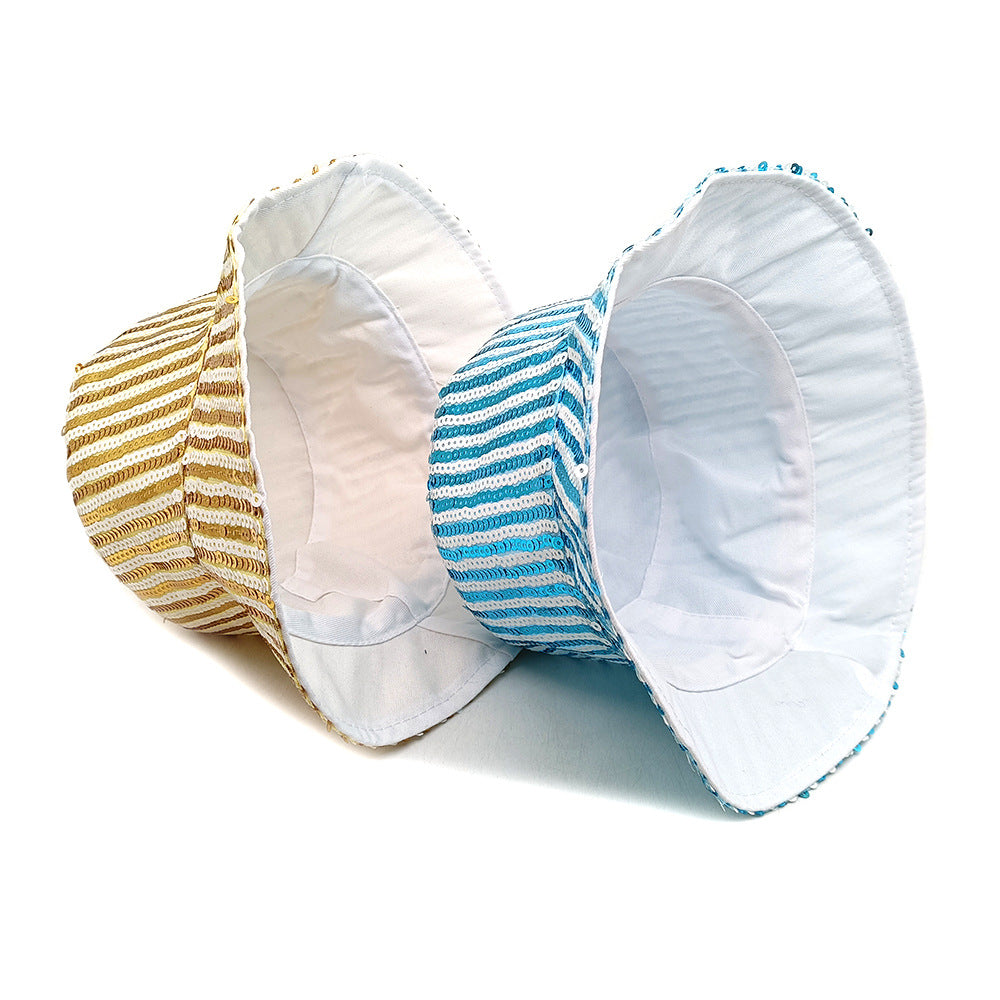 Wholesale Sequined performance bucket hat sun visor bucket hat